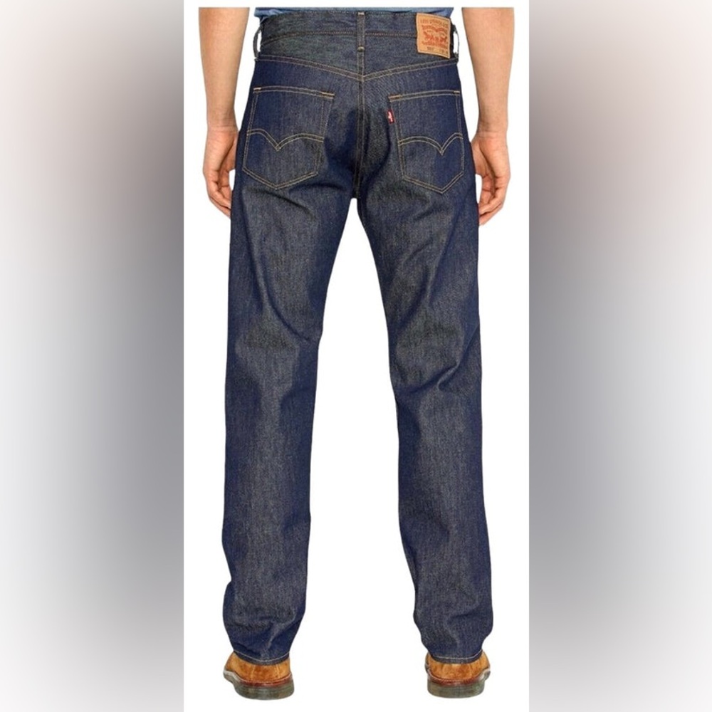 NWT SELVEDGE LEVI'S® 501® ORIGINAL SHRINK-TO-FIT™ JEANS |Size 35/36 - Picture 14 of 16